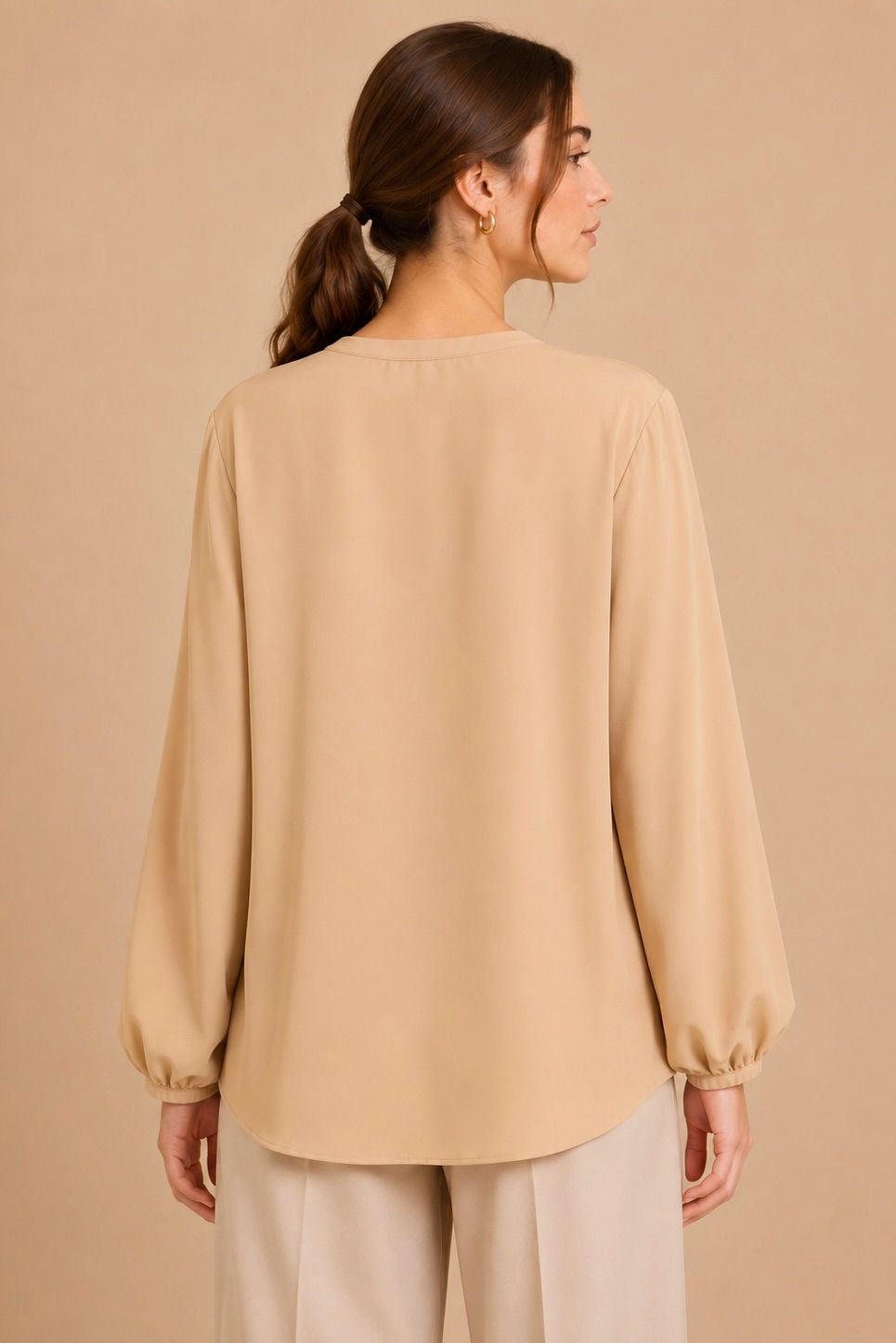 Button Detail Blouse