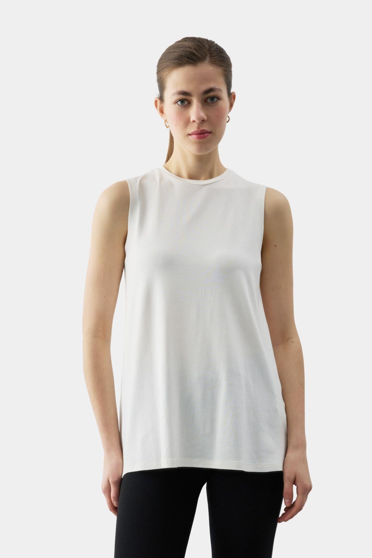 Soft Flow Sleeveless Long Top