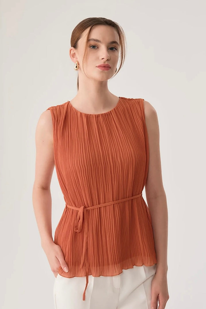 Pleated Blouse