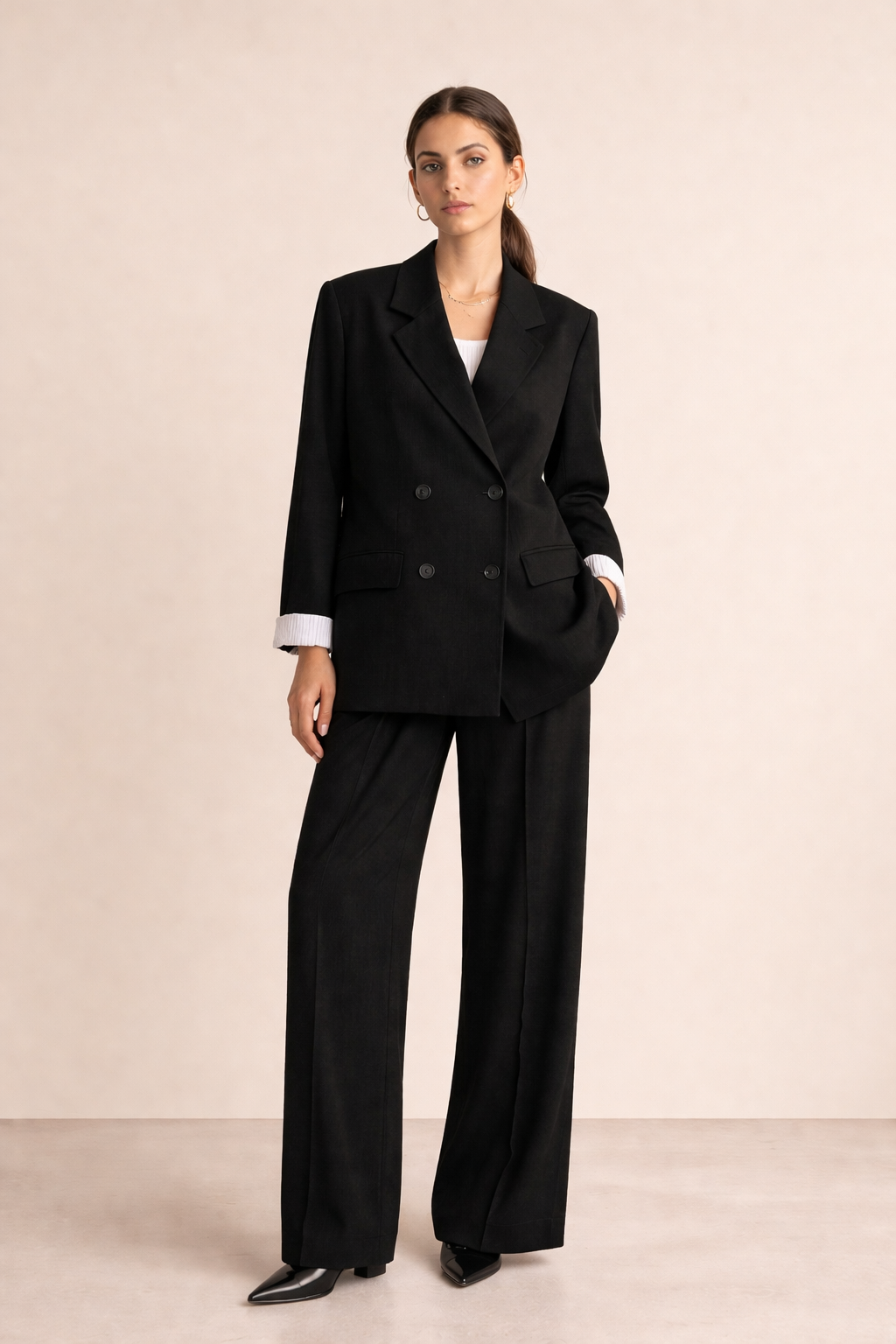 Four Buttons Jacket Suit