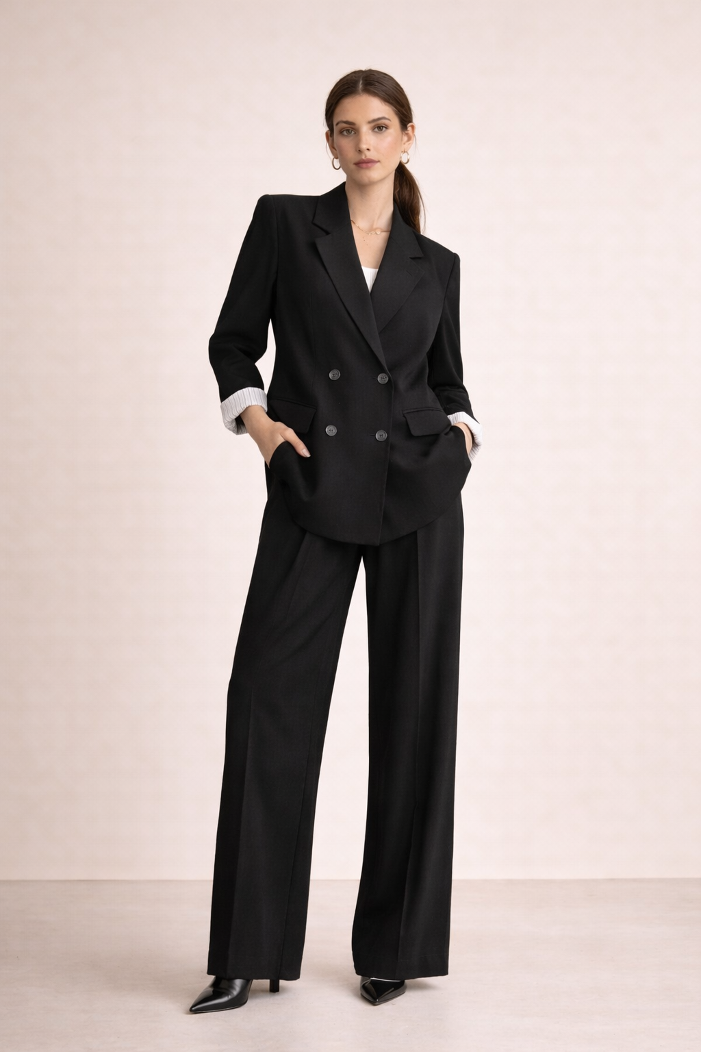 Four Buttons Jacket Suit