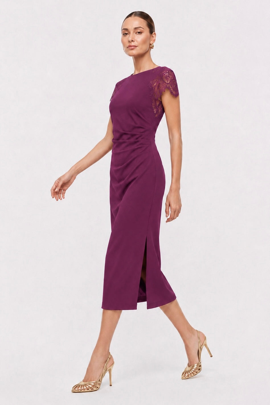 Signature Lace Midi Dress