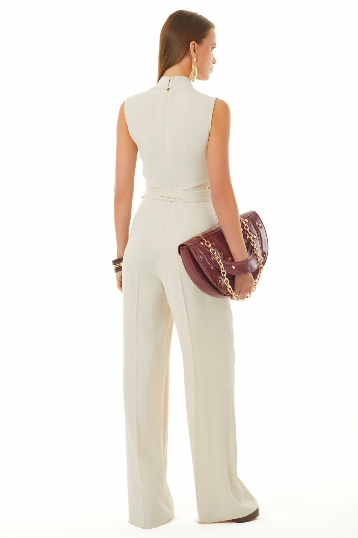 Wrap Belt Wide-Leg Jumpsuit