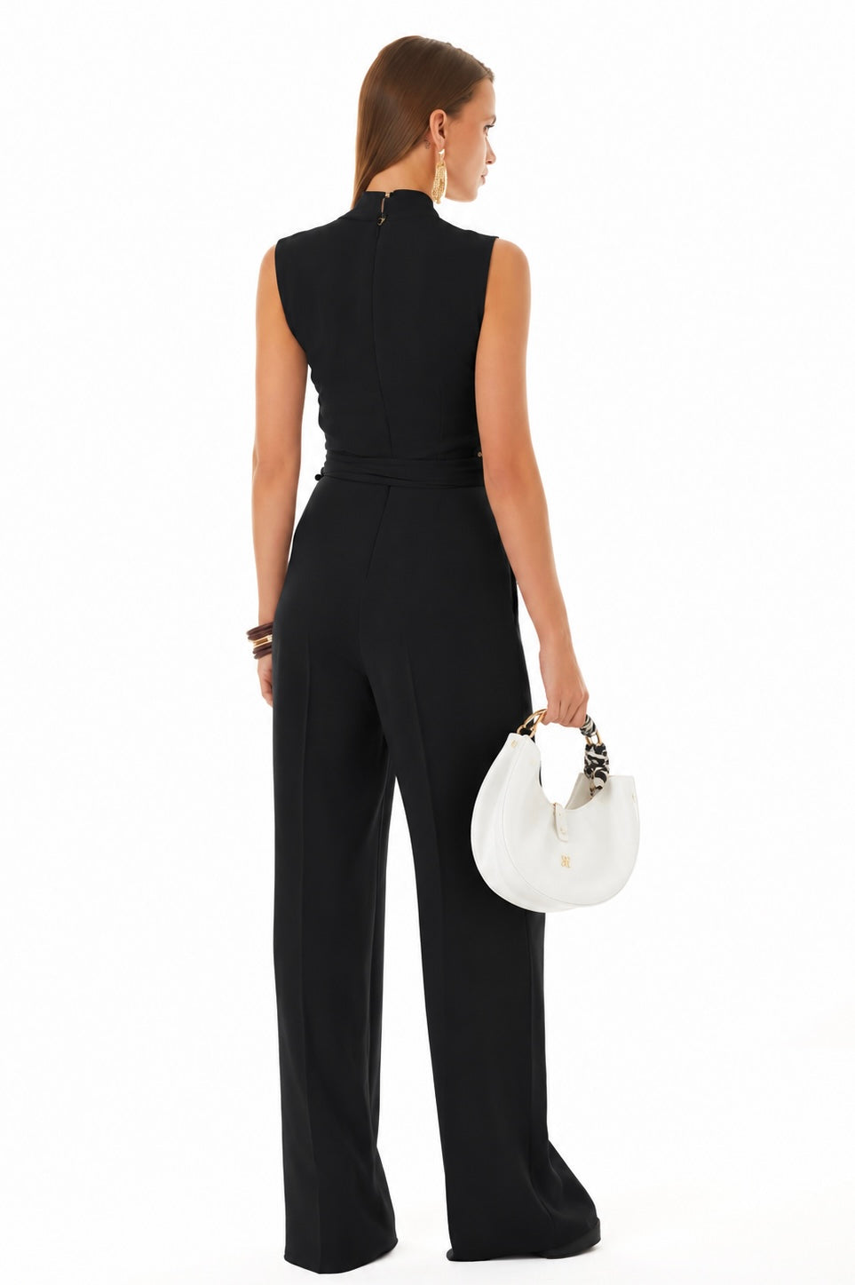 Wrap Belt Wide-Leg Jumpsuit