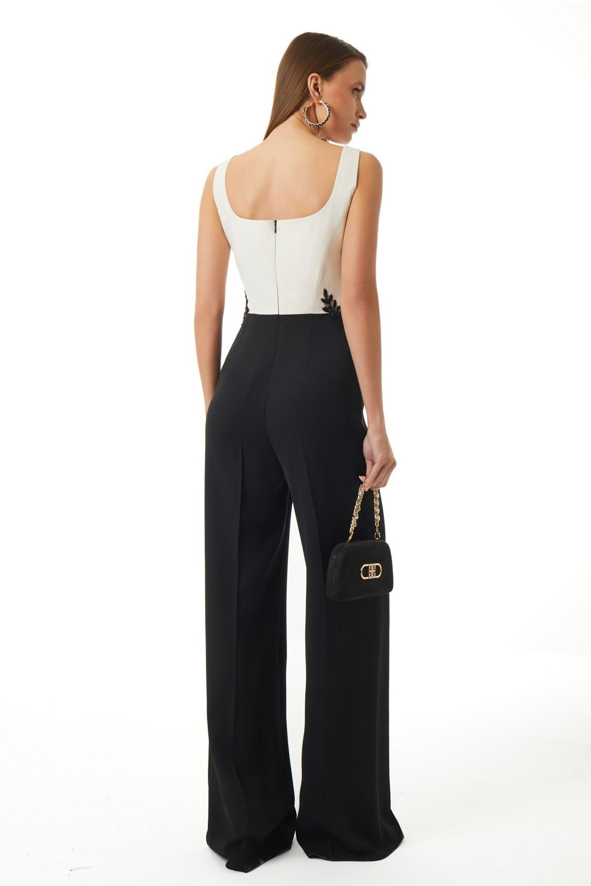 Gathered Lace Jumpsuit