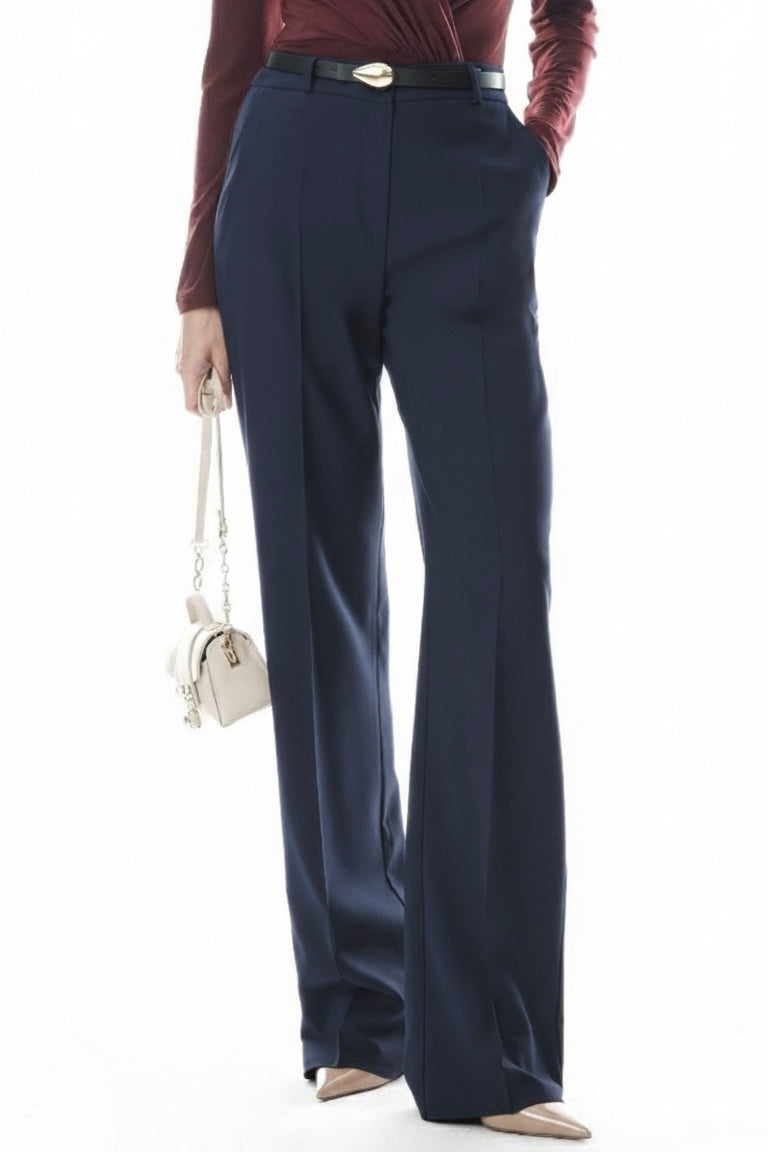 High Waist Straight Cut Pants