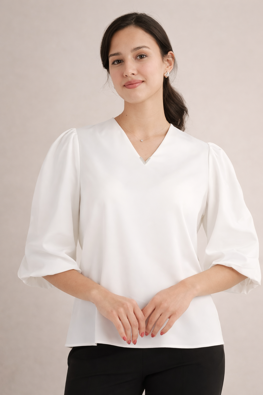 Elegant Puff Sleeve Blouse