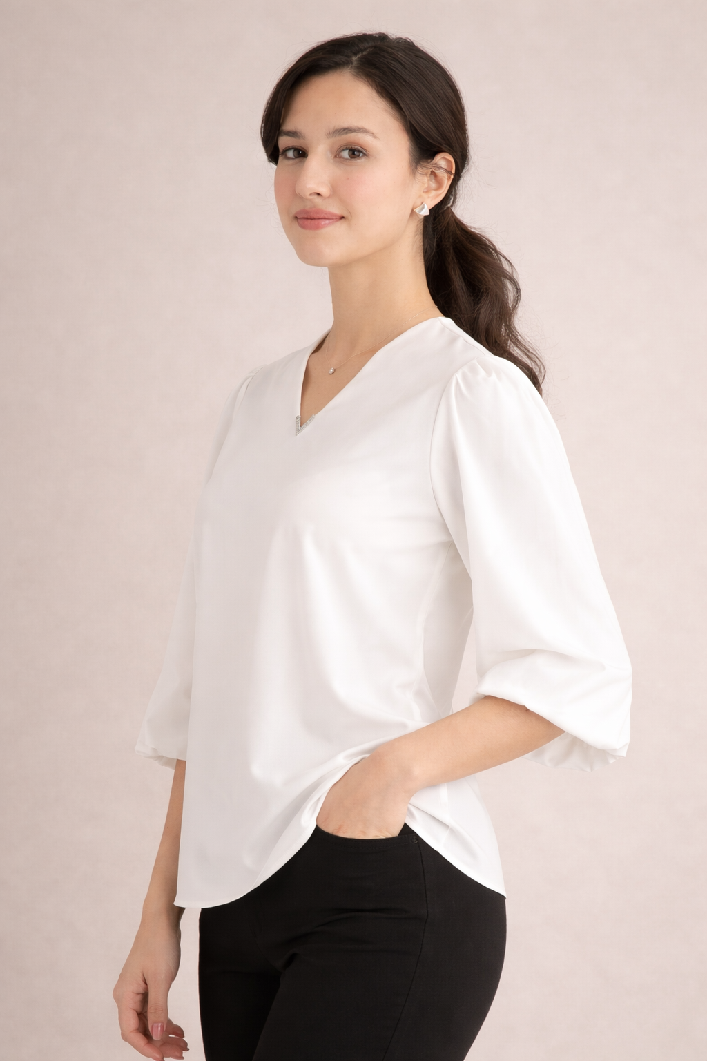 Elegant Puff Sleeve Blouse