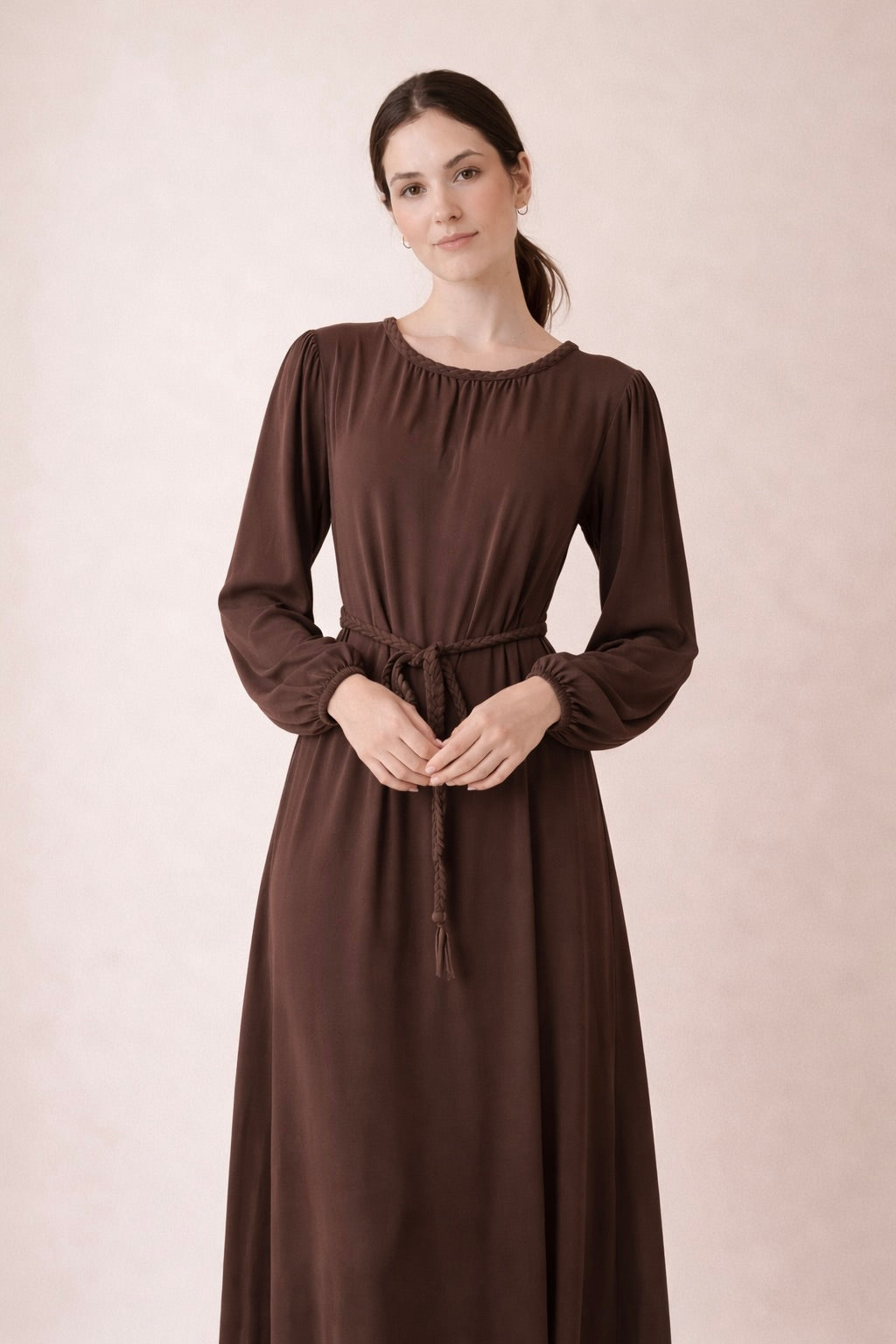 Braided Detail Long Dress