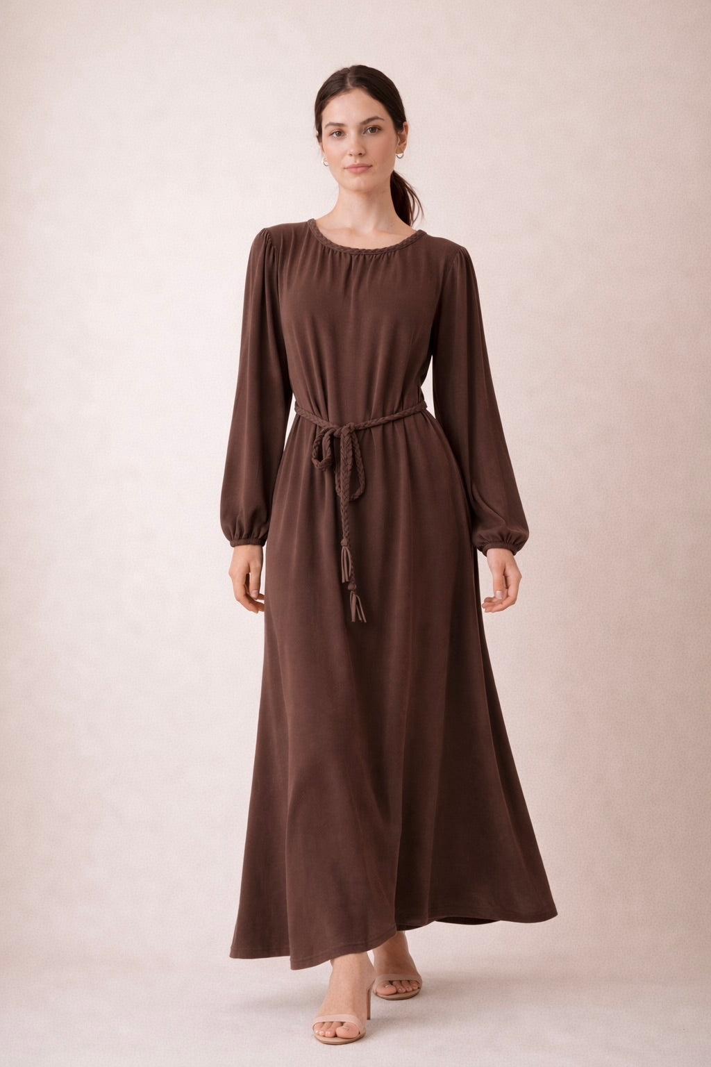 Braided Detail Long Dress