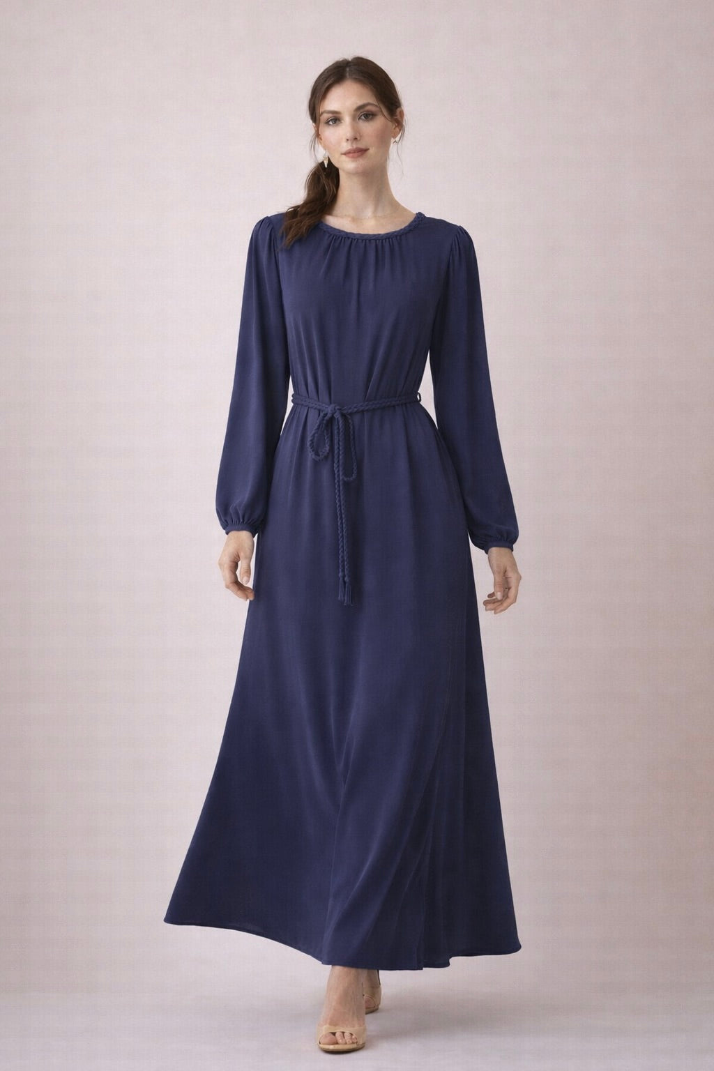 Braided Detail Long Dress