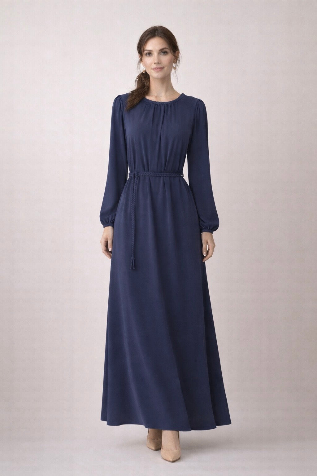 Braided Detail Long Dress