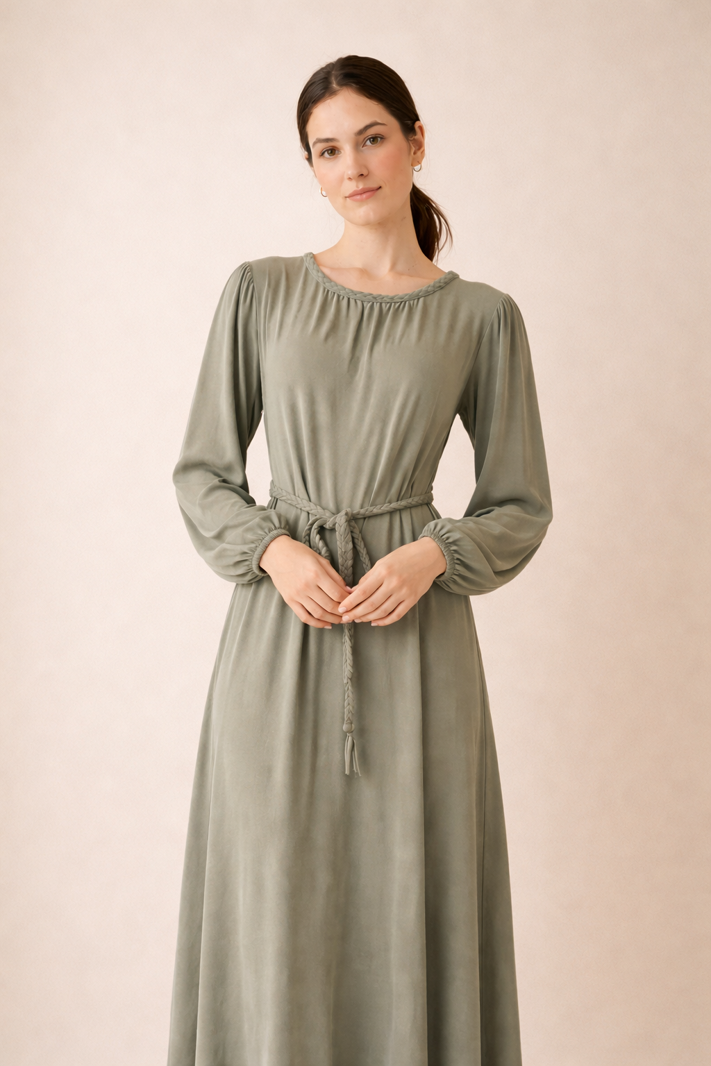Braided Detail Long Dress