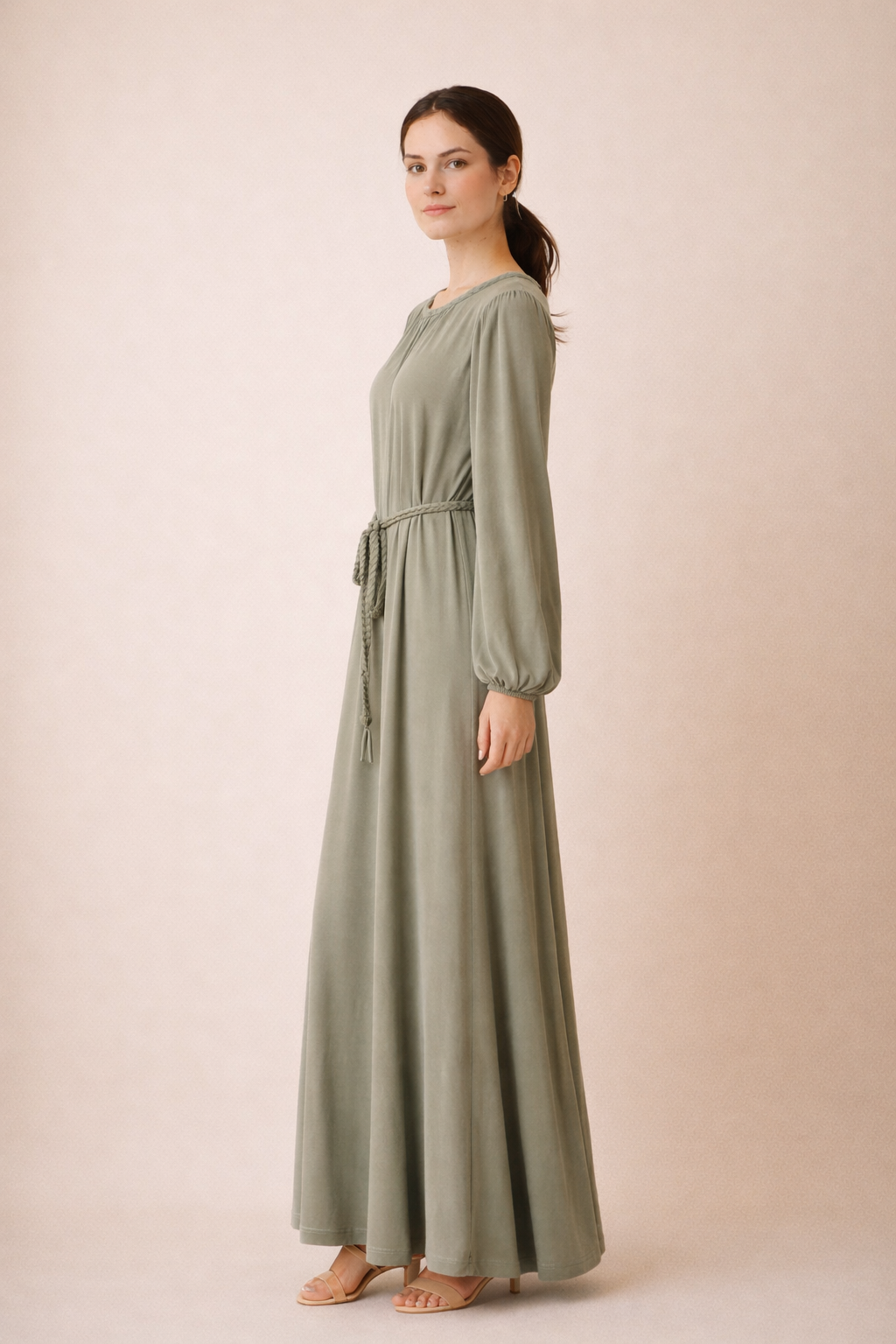 Braided Detail Long Dress