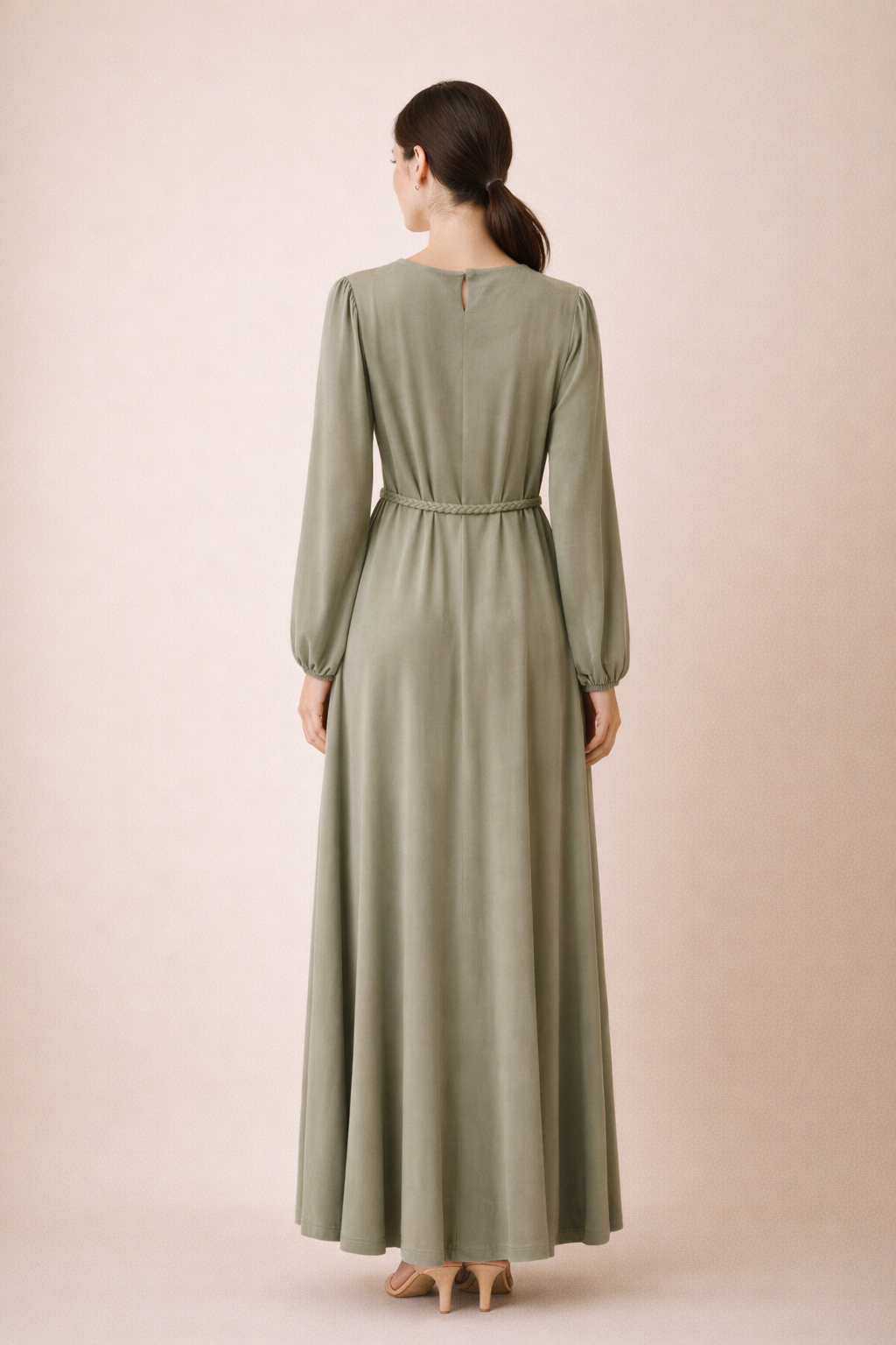 Braided Detail Long Dress