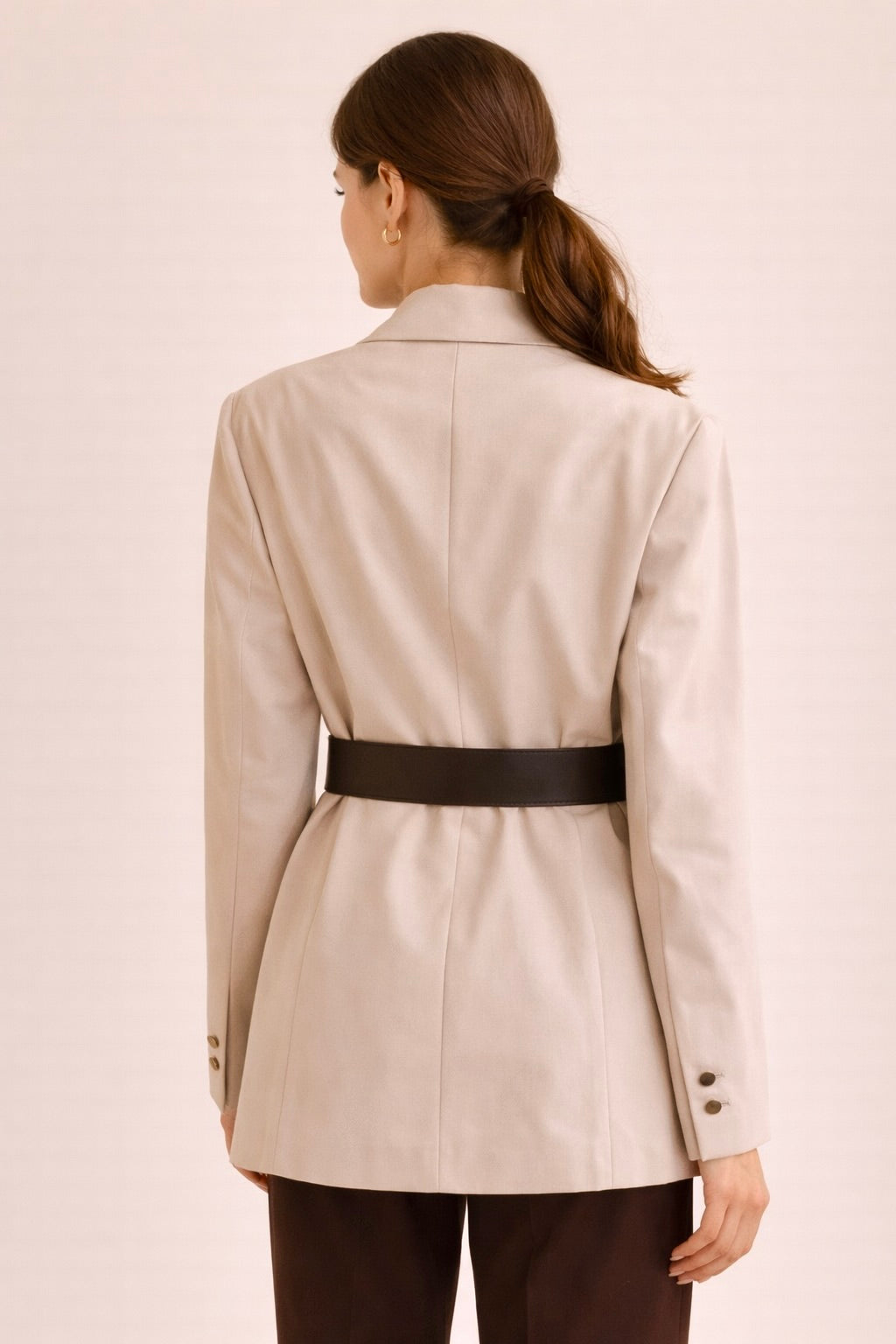 Belted Tailored Blazer