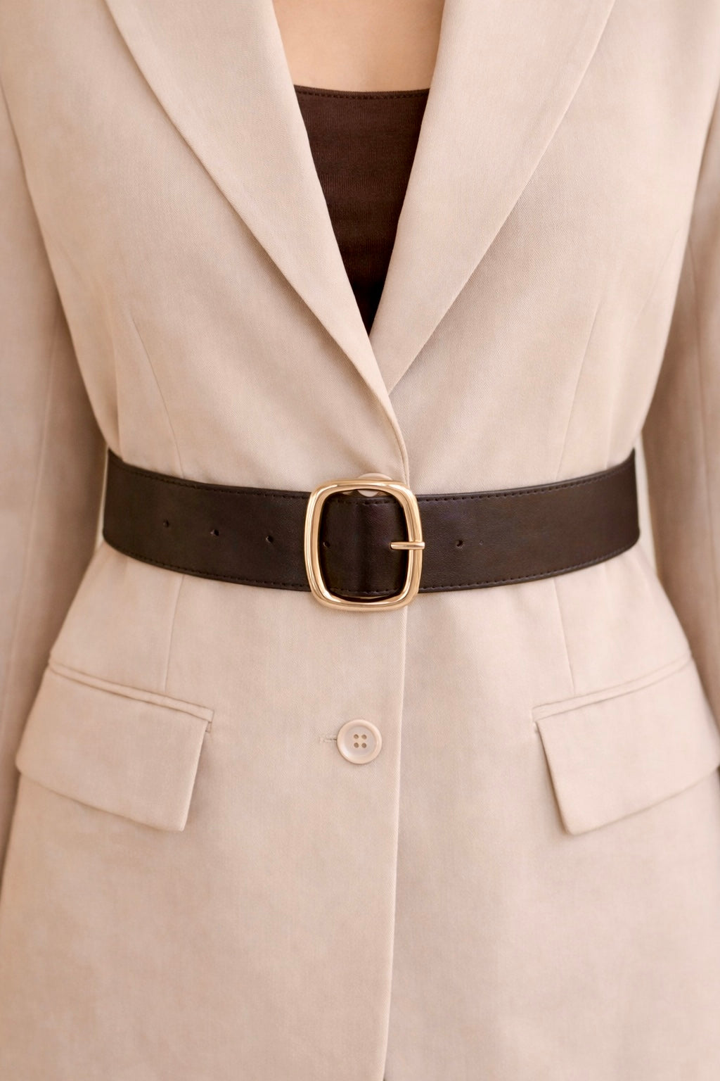 Belted Tailored Blazer