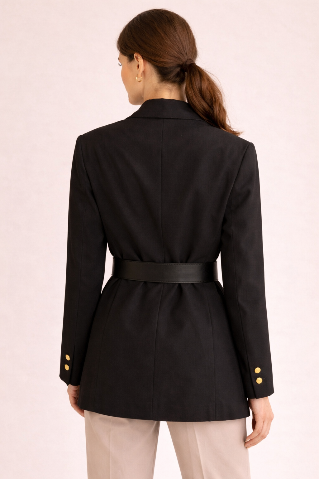 Belted Tailored Blazer