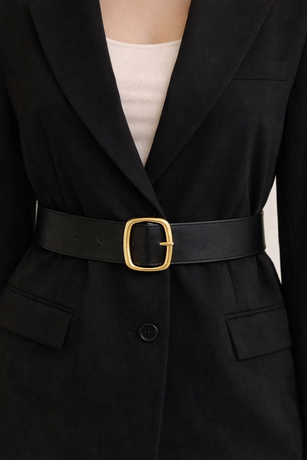 Belted Tailored Blazer