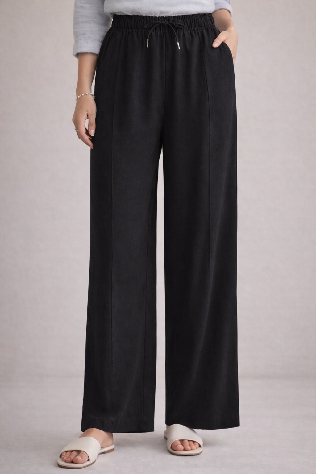 Casual Loose Pants with Elastic Waistband