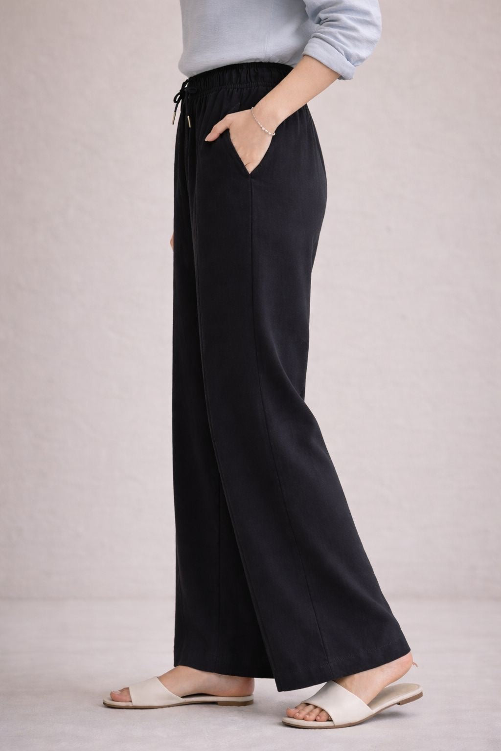 Casual Loose Pants with Elastic Waistband