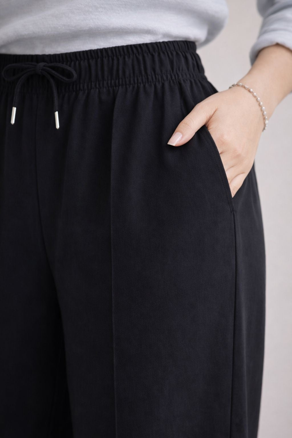 Casual Loose Pants with Elastic Waistband