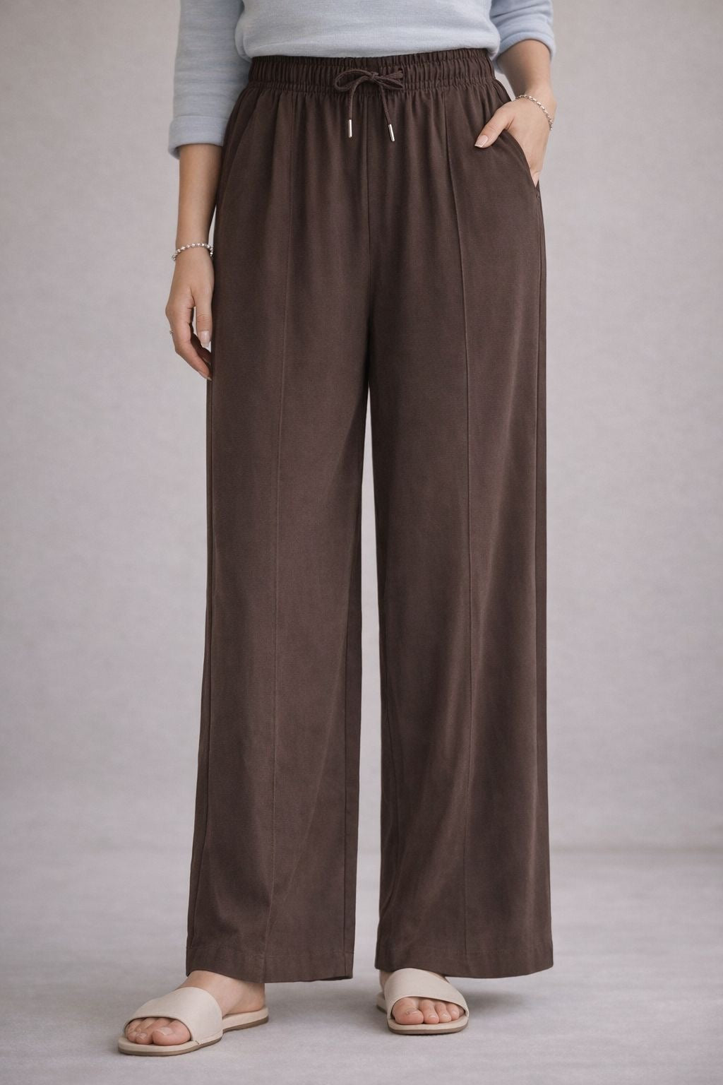 Casual Loose Pants with Elastic Waistband
