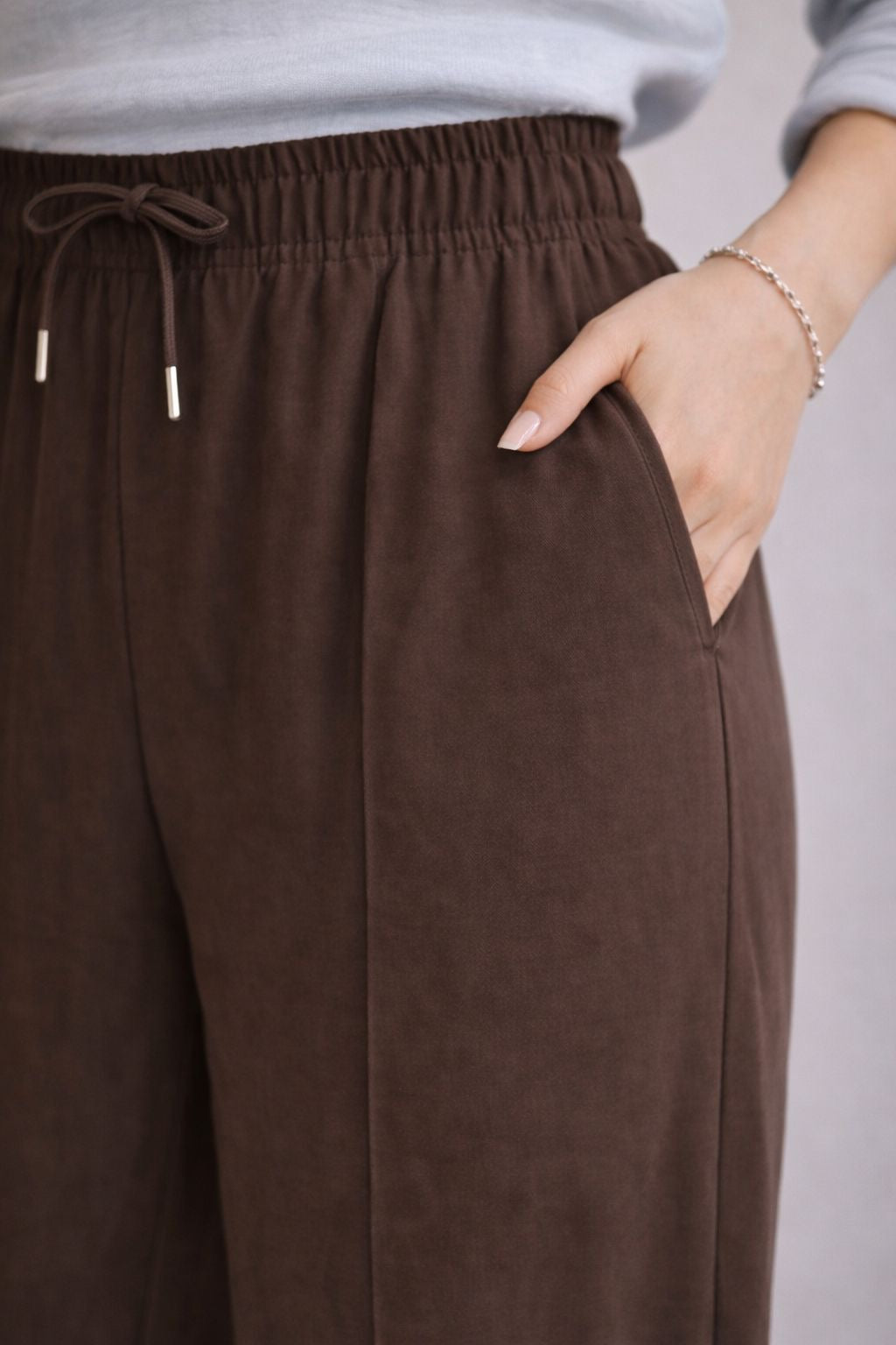 Casual Loose Pants with Elastic Waistband