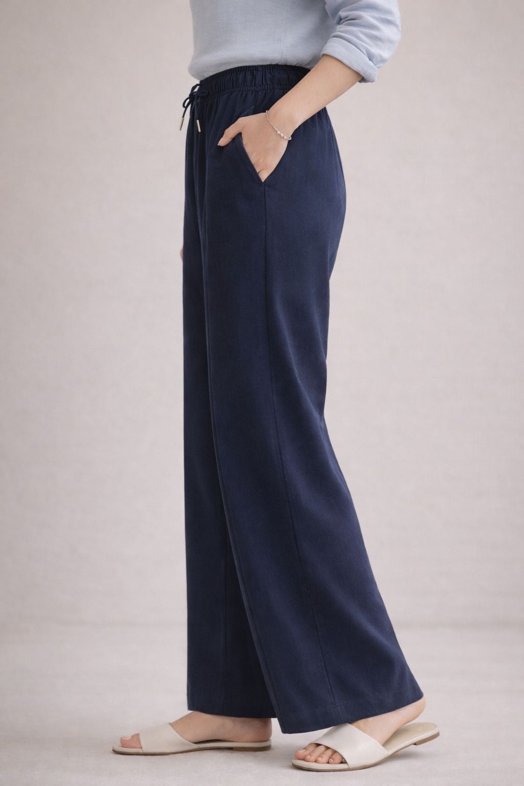 Casual Loose Pants with Elastic Waistband