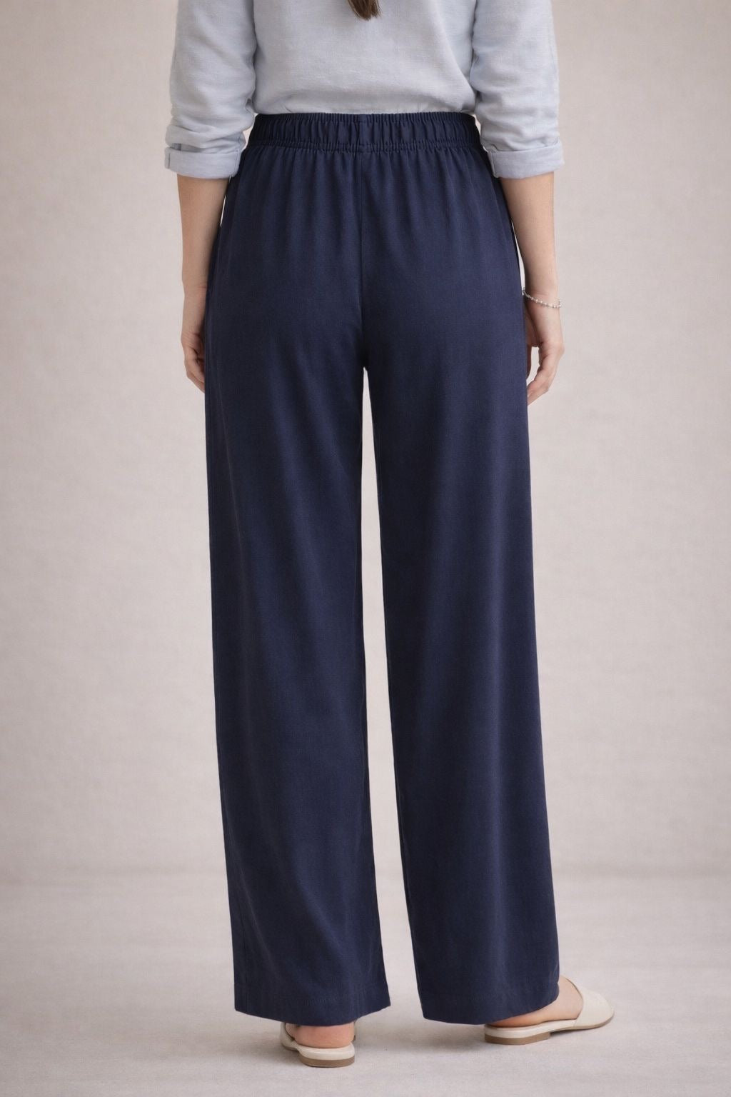 Casual Loose Pants with Elastic Waistband