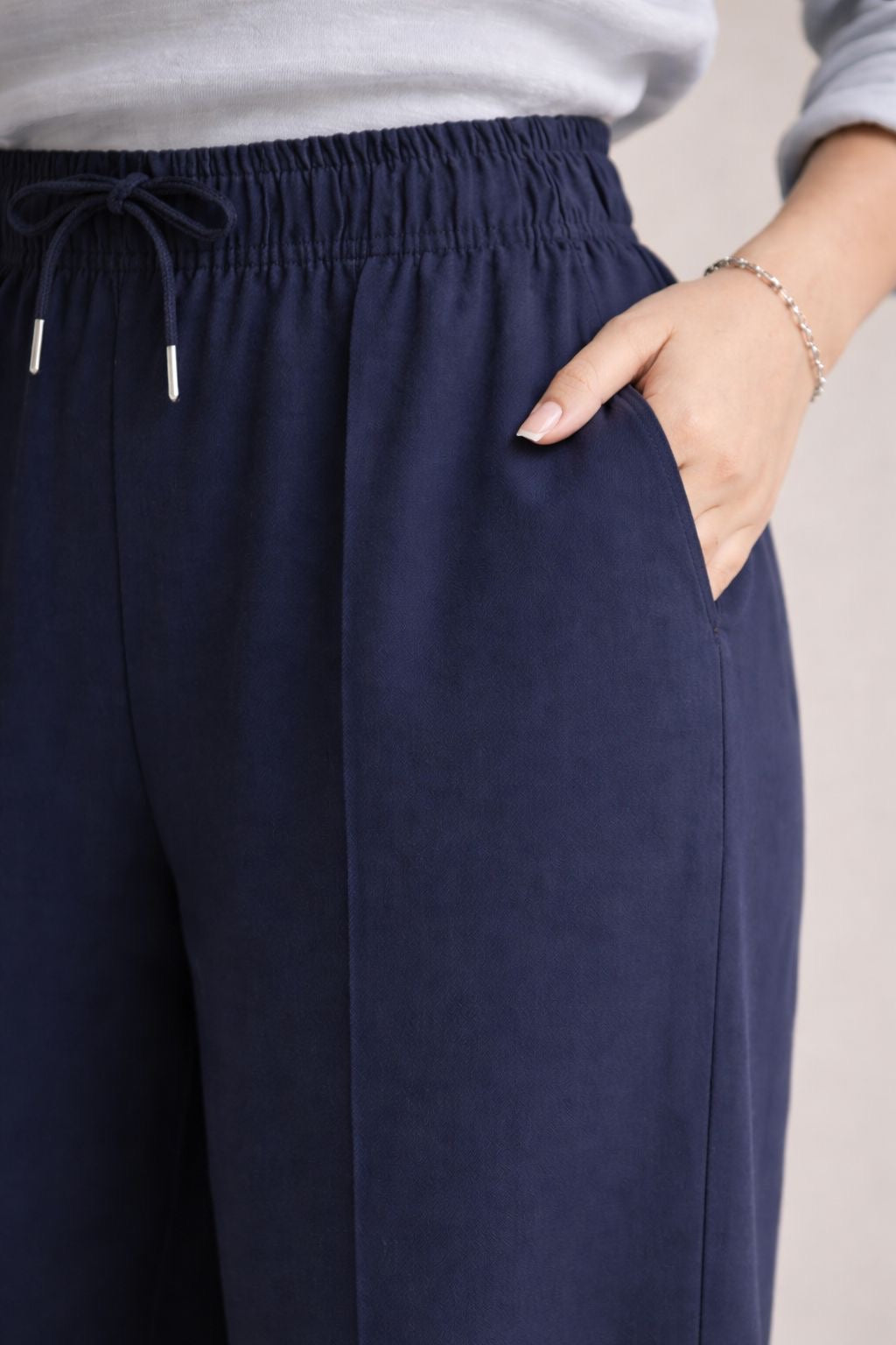 Casual Loose Pants with Elastic Waistband