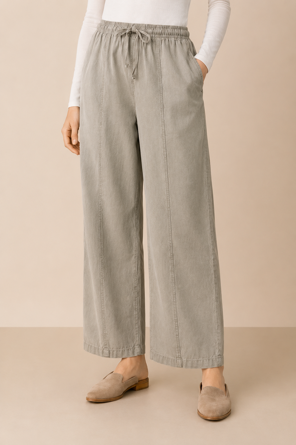Relaxed Drawstring Pants