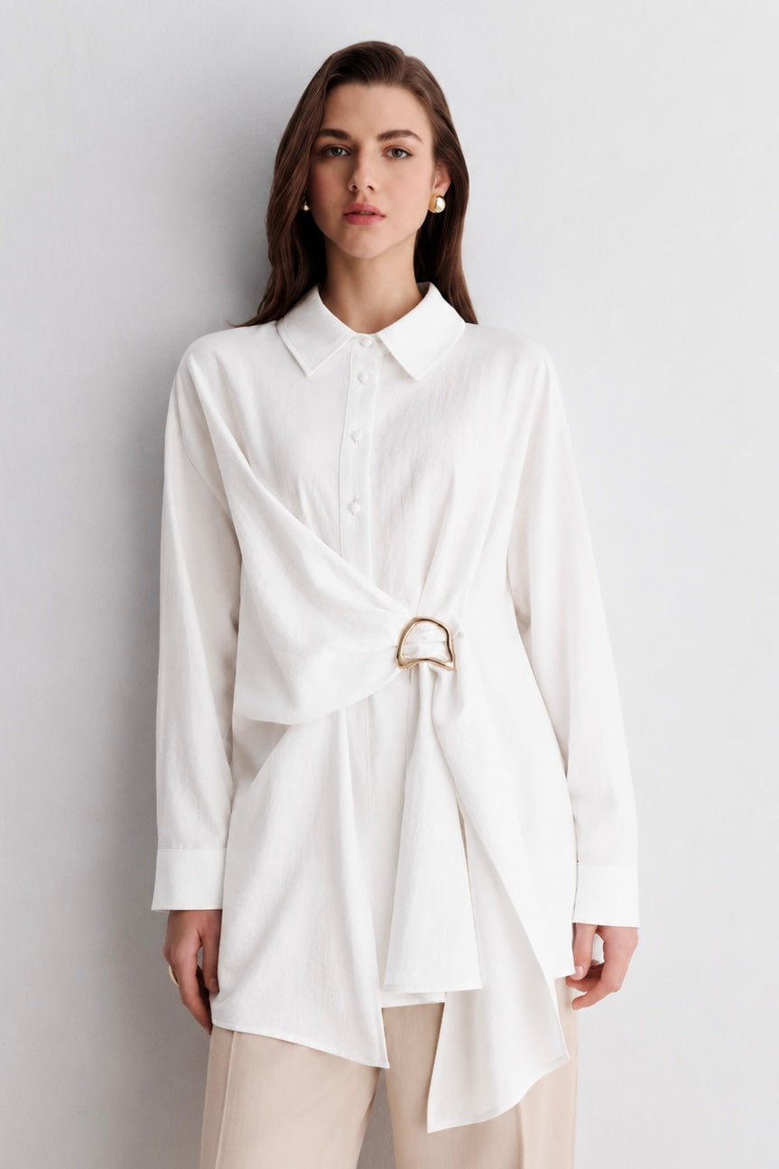 Wrap Ring Detail Shirt