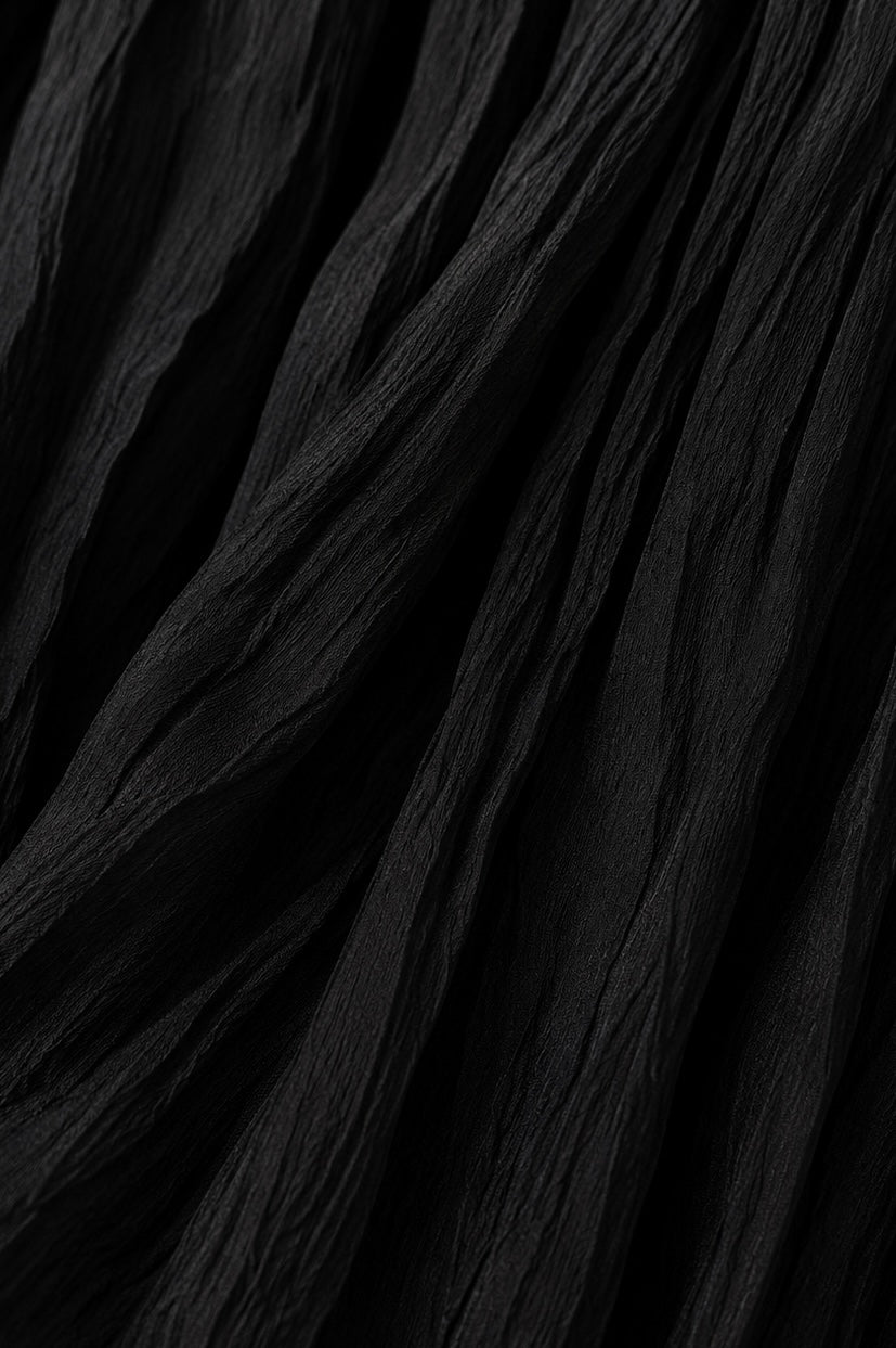 Crinkled Long Skirt