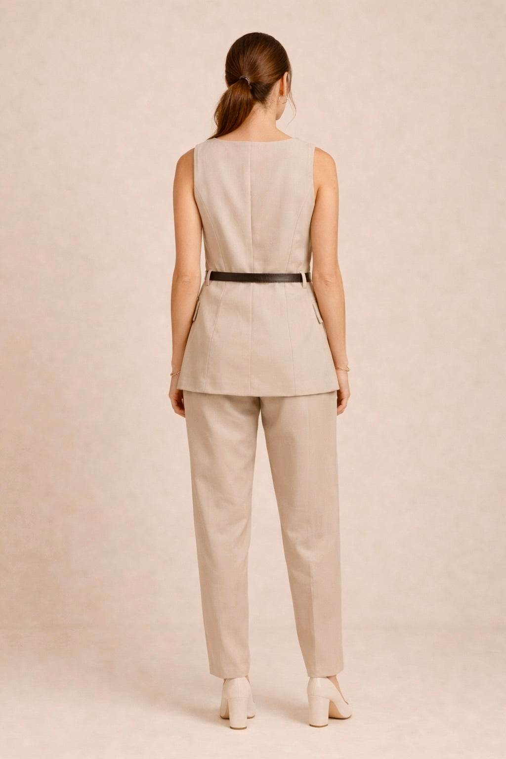 Belted Vest & Pants Set