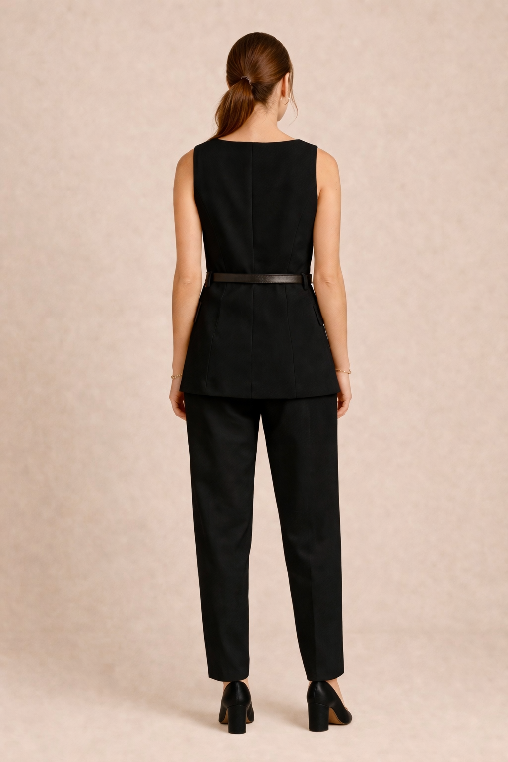 Belted Vest & Pants Set