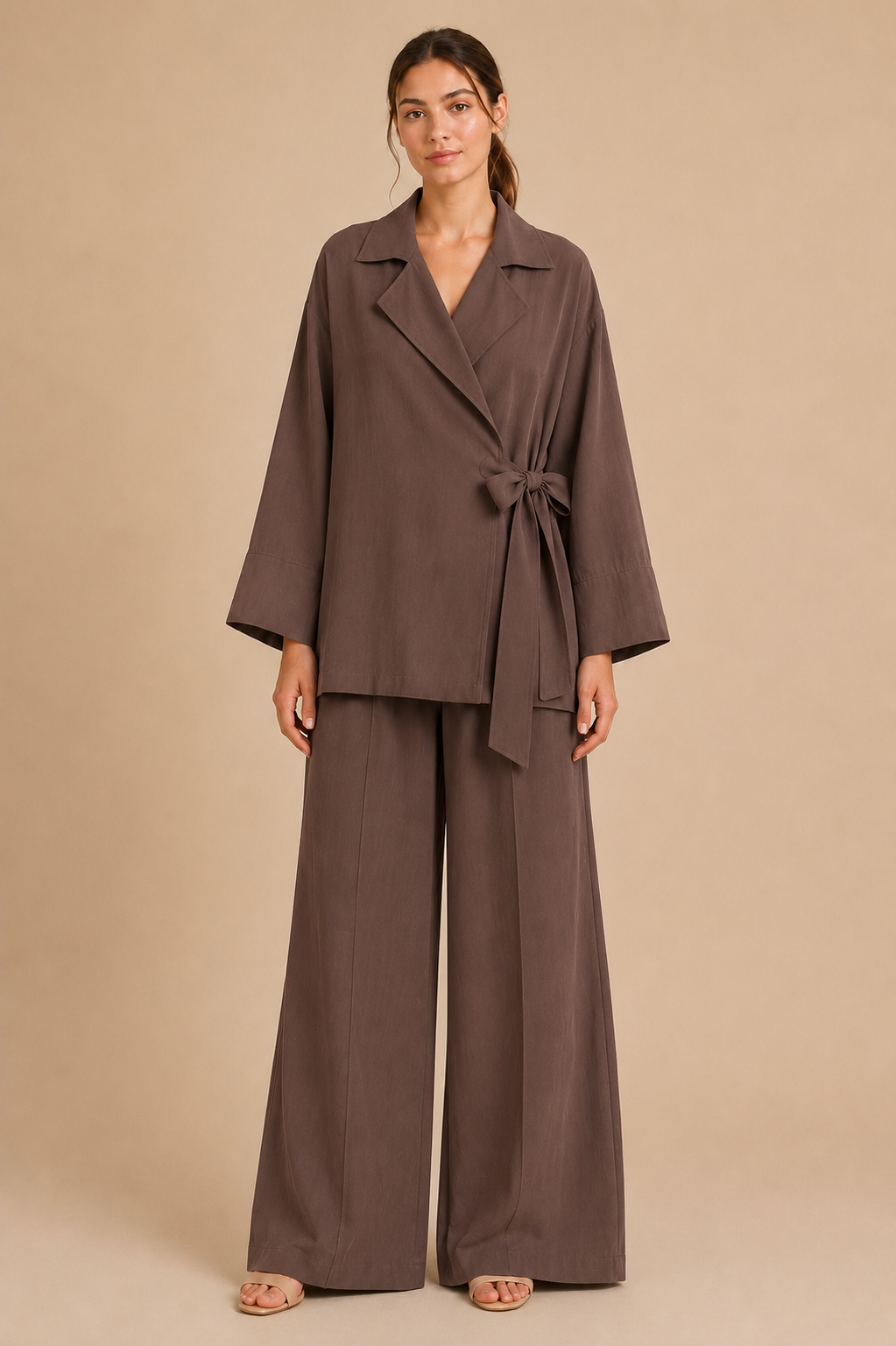 Wrap Tie Pants Set