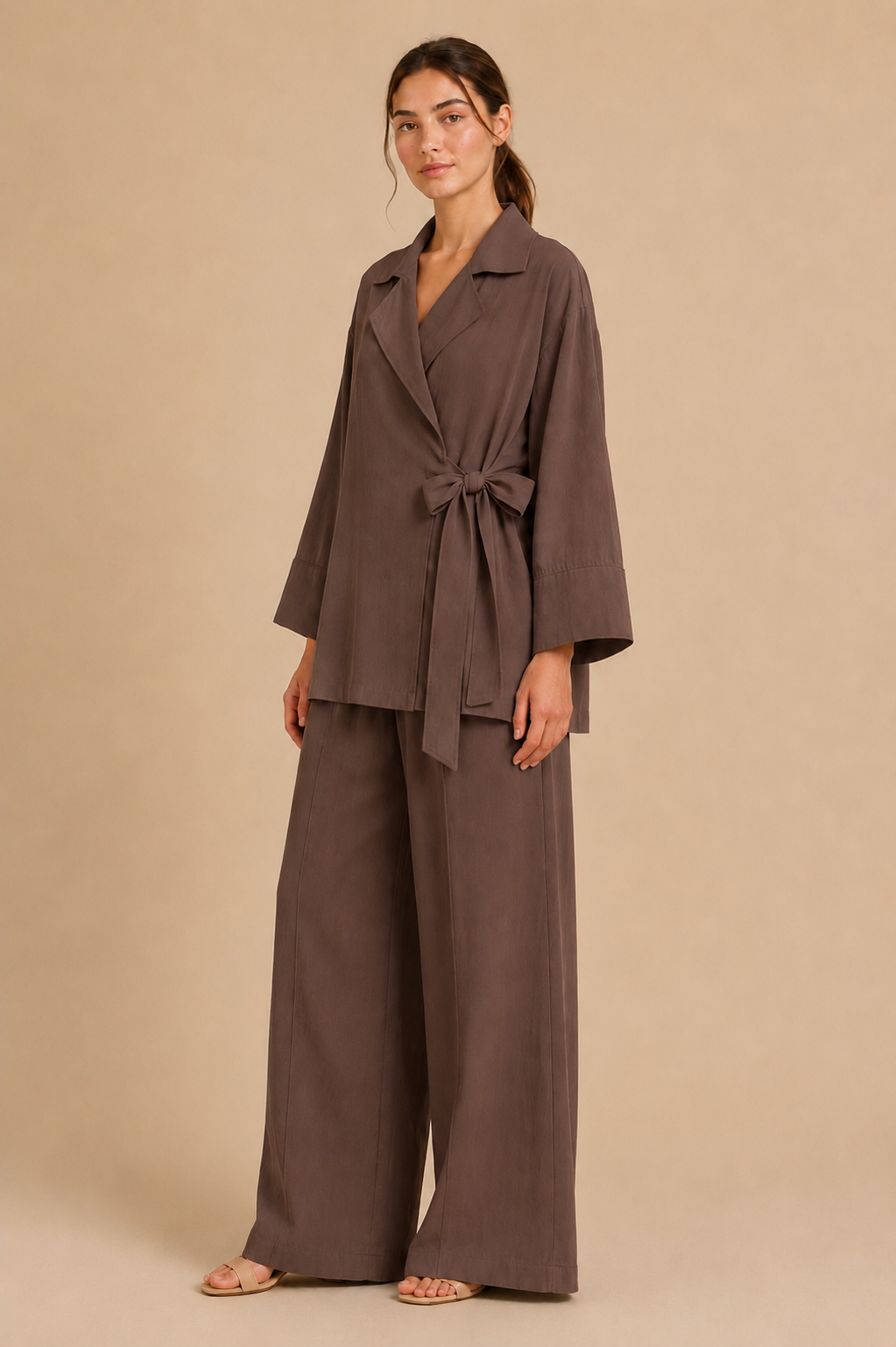 Wrap Tie Pants Set