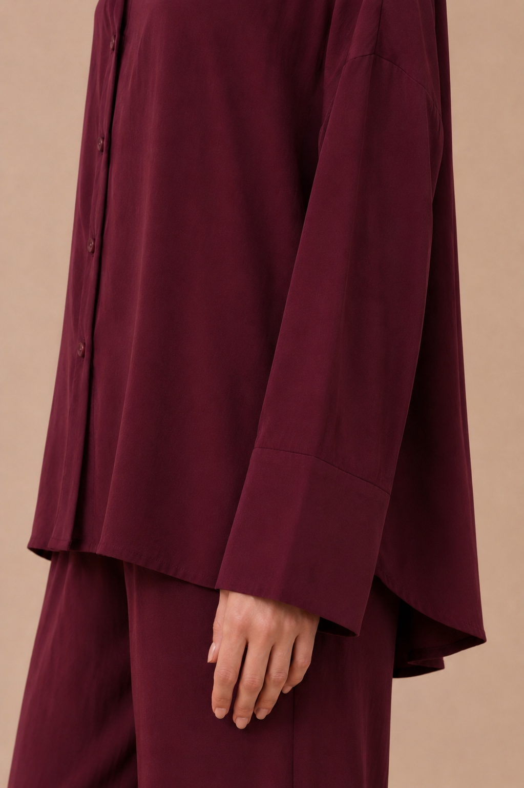 Adjustable Waist Shirt Pants Set