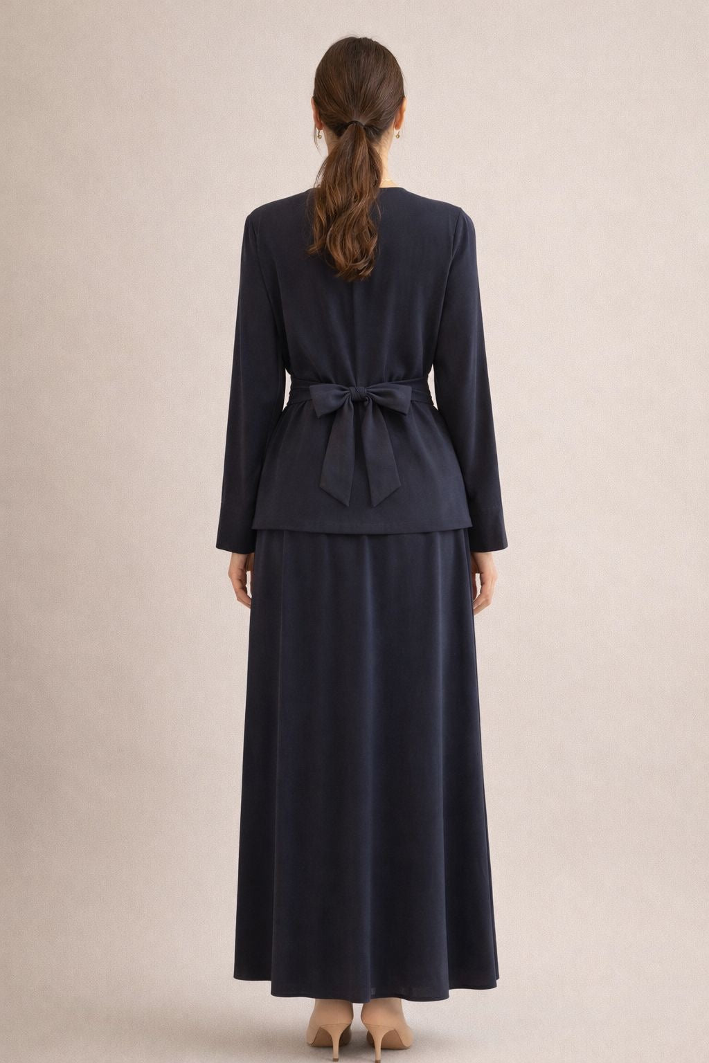 Cross Waist Skirt Set