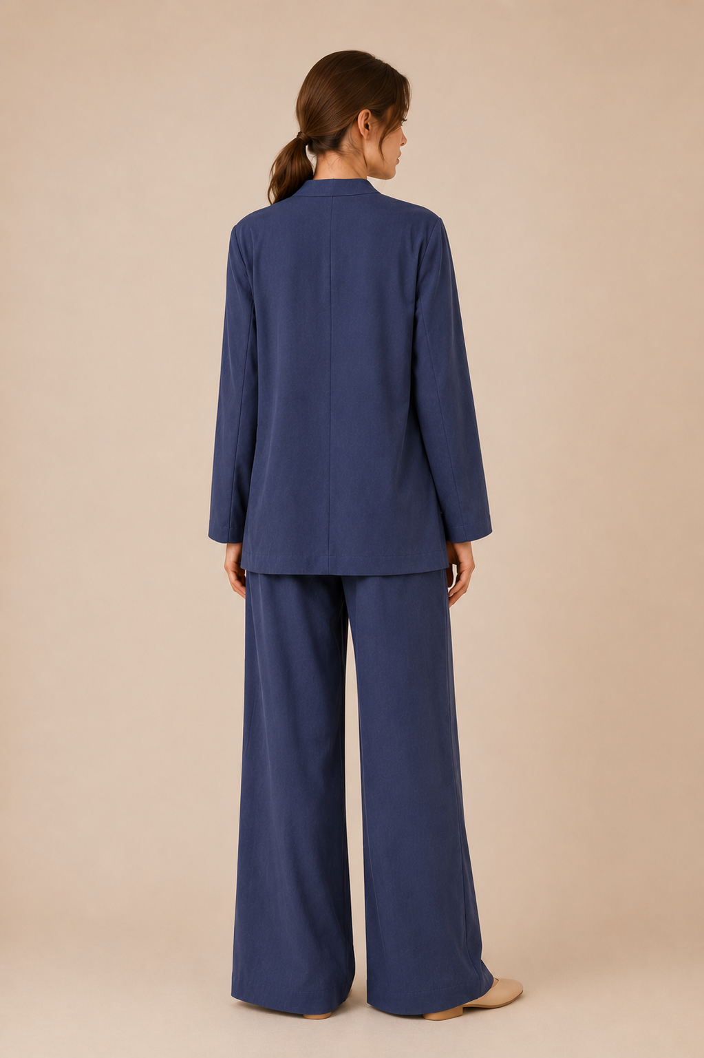 Button Detail Wrap Pants Set