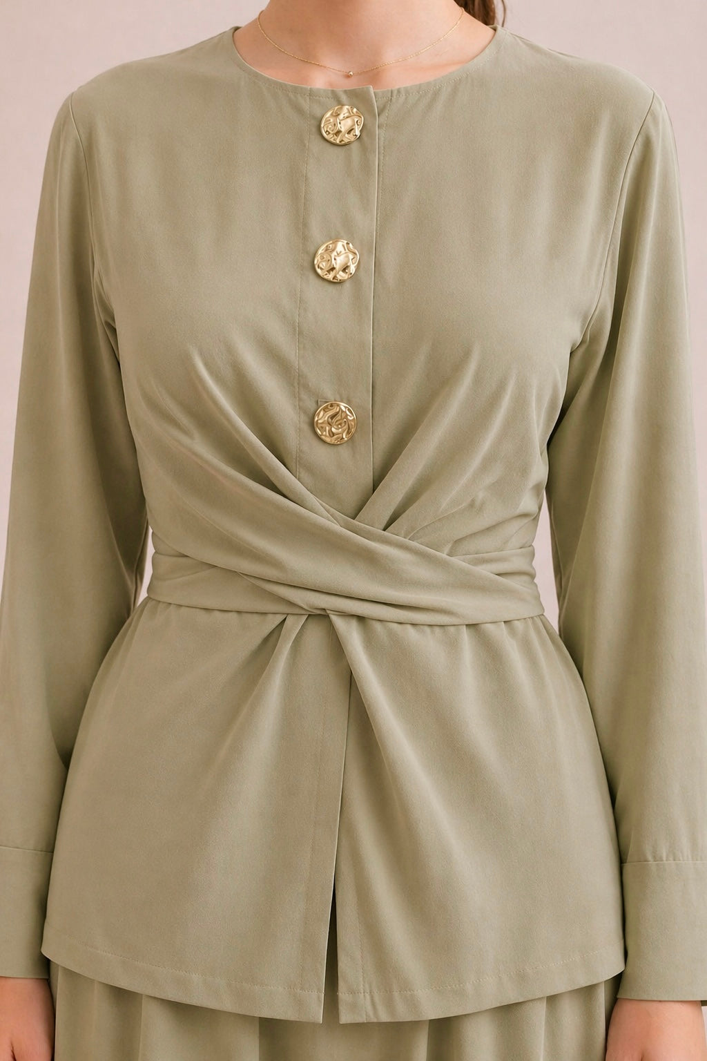 Cross Waist Skirt Set