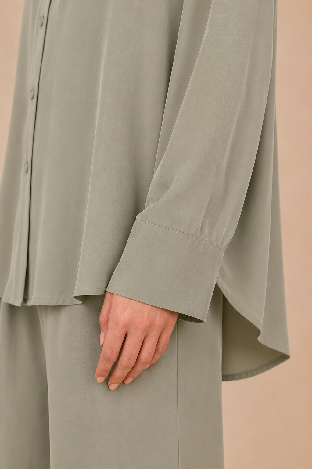 Adjustable Waist Shirt Pants Set