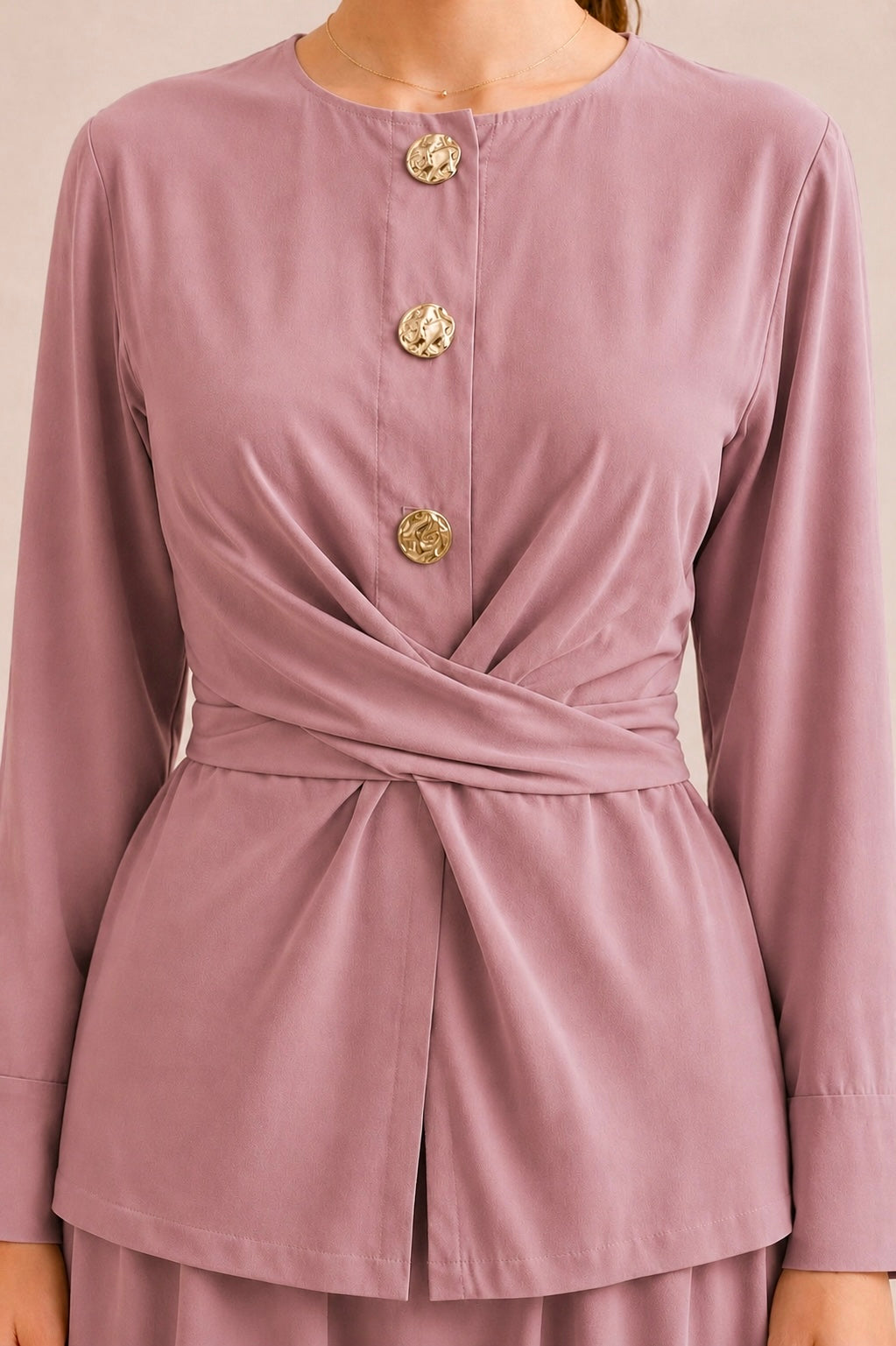 Cross Waist Skirt Set