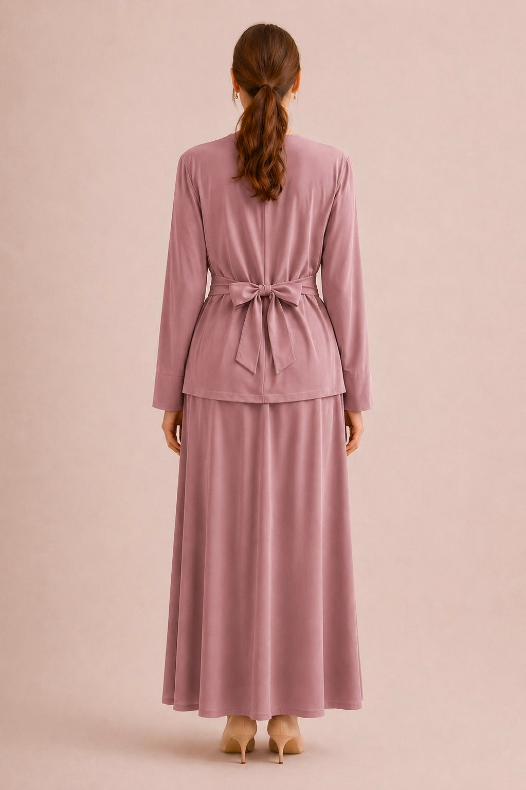 Cross Waist Skirt Set