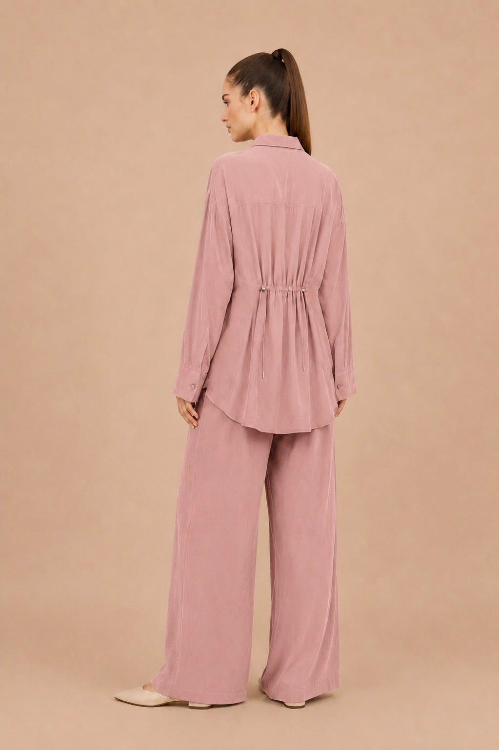 Adjustable Waist Shirt Pants Set