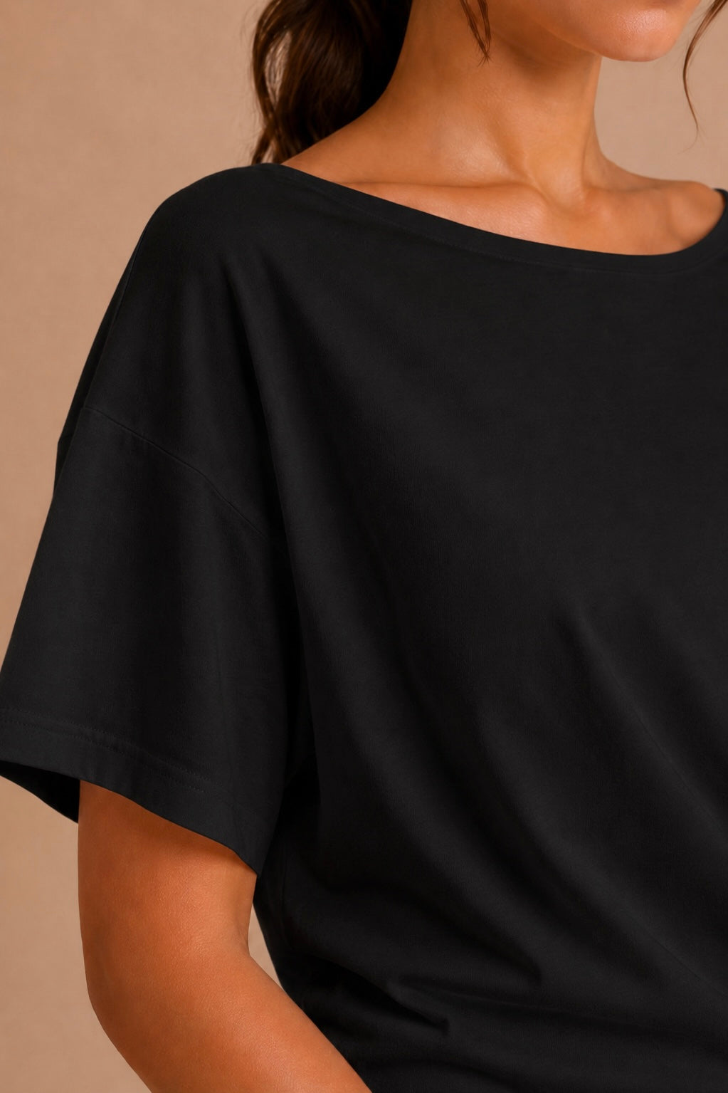 Gathered Waist Basic Top