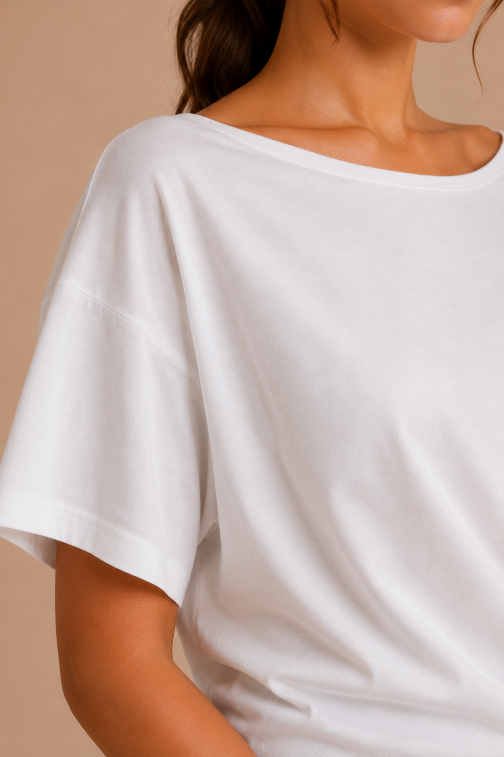 Gathered Waist Basic Top