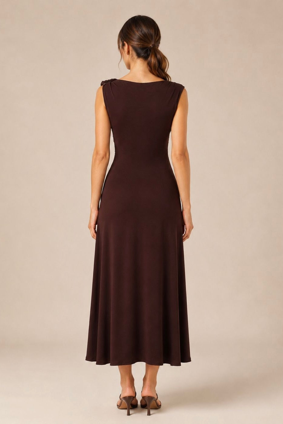 Draped Midi Dress