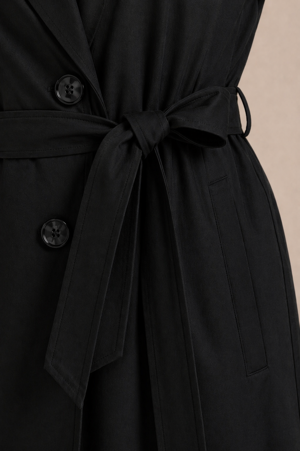 Long Belted Trench Coat